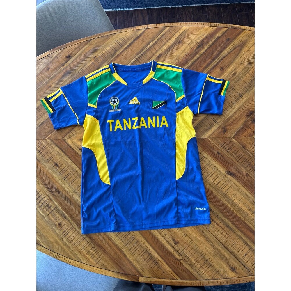 Tanzania National Team Blue Soccer Football Jersey medium